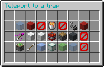 The trap menu