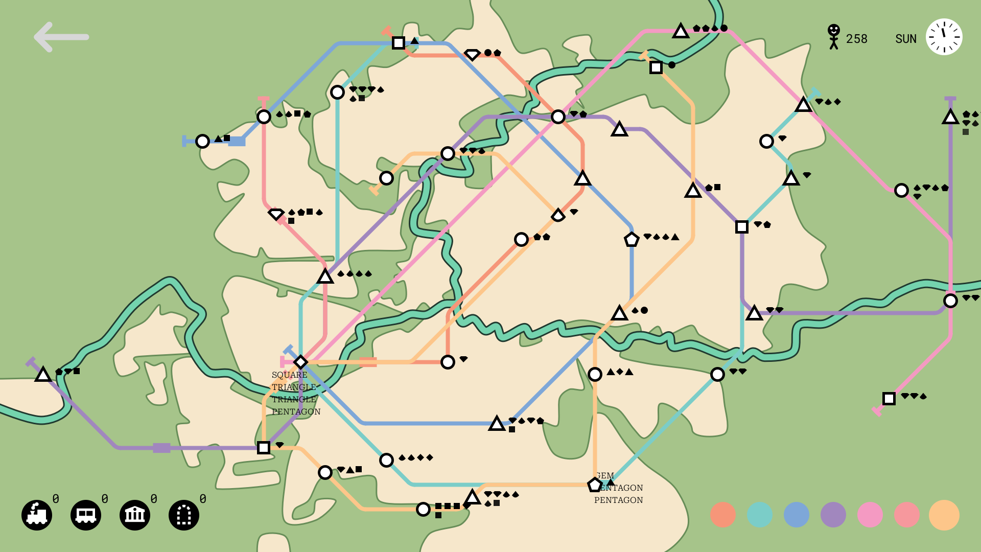 example of all the lines on the London map