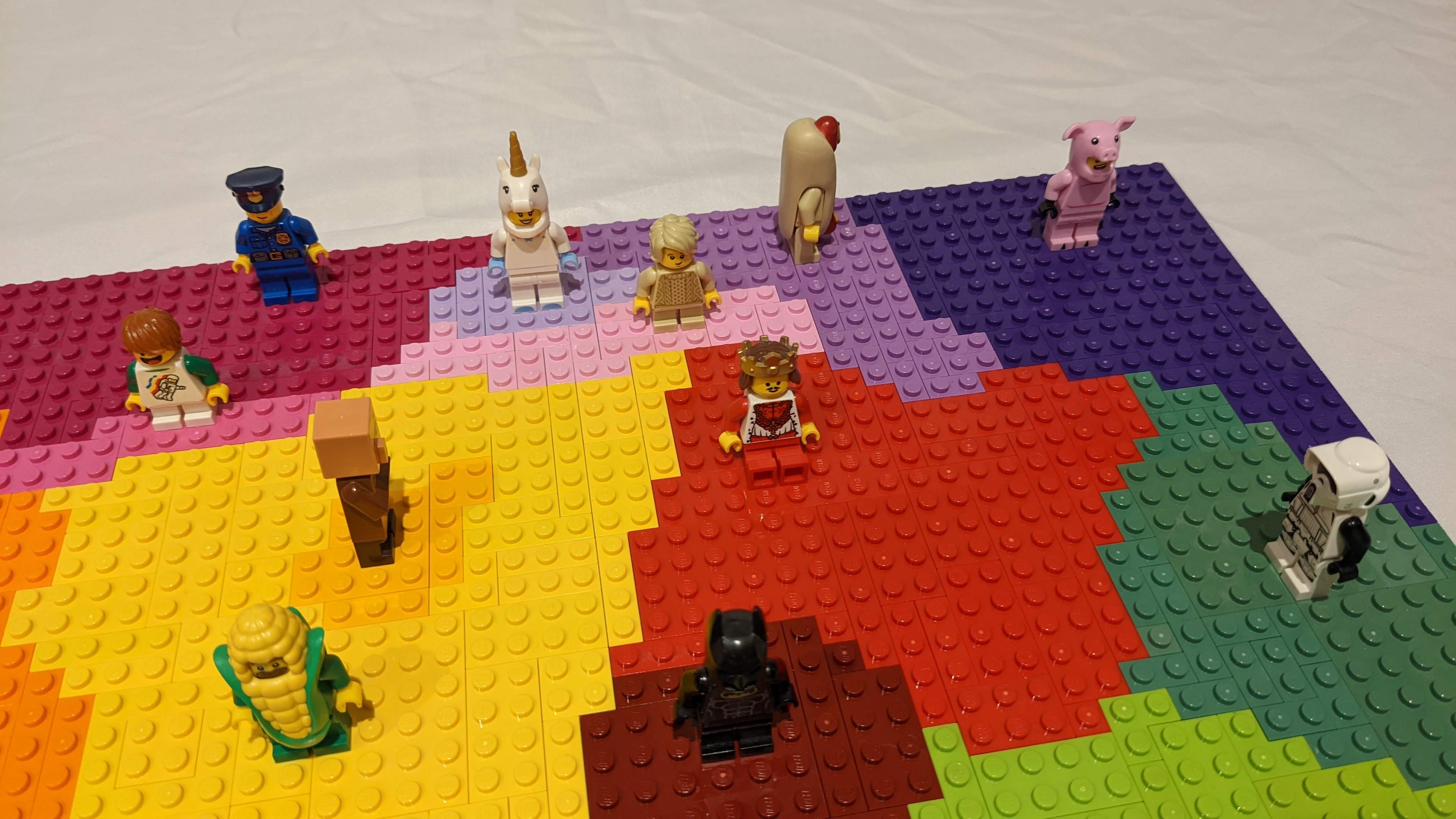 the real square, closer back right focus